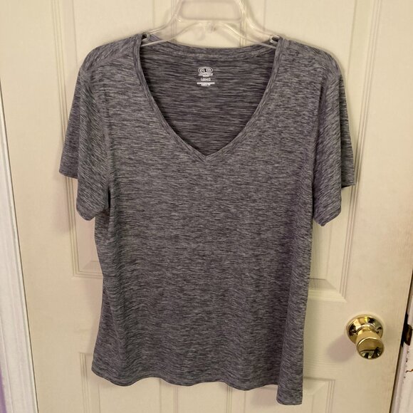 Women Athletic Works T Shirt Size 12-14 Black White - Picture 2 of 5